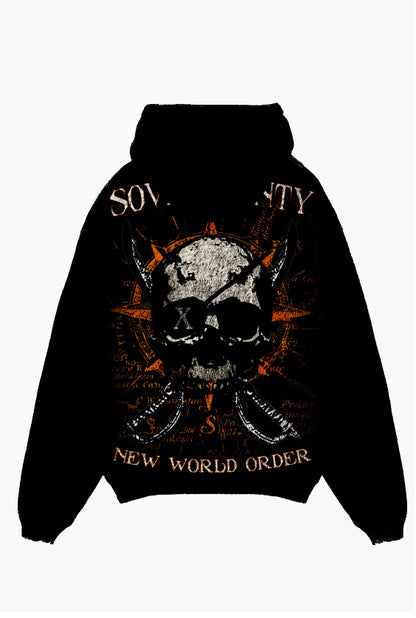 Black Skull Hoodie